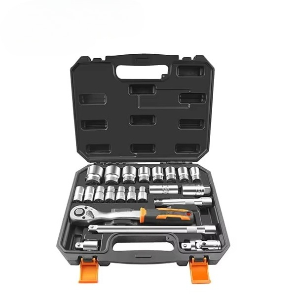 Socket Wrench - 155222 Industrielles Hochleistungs-22-teiliges 1/2-Zoll-Steckschlüssel-Set