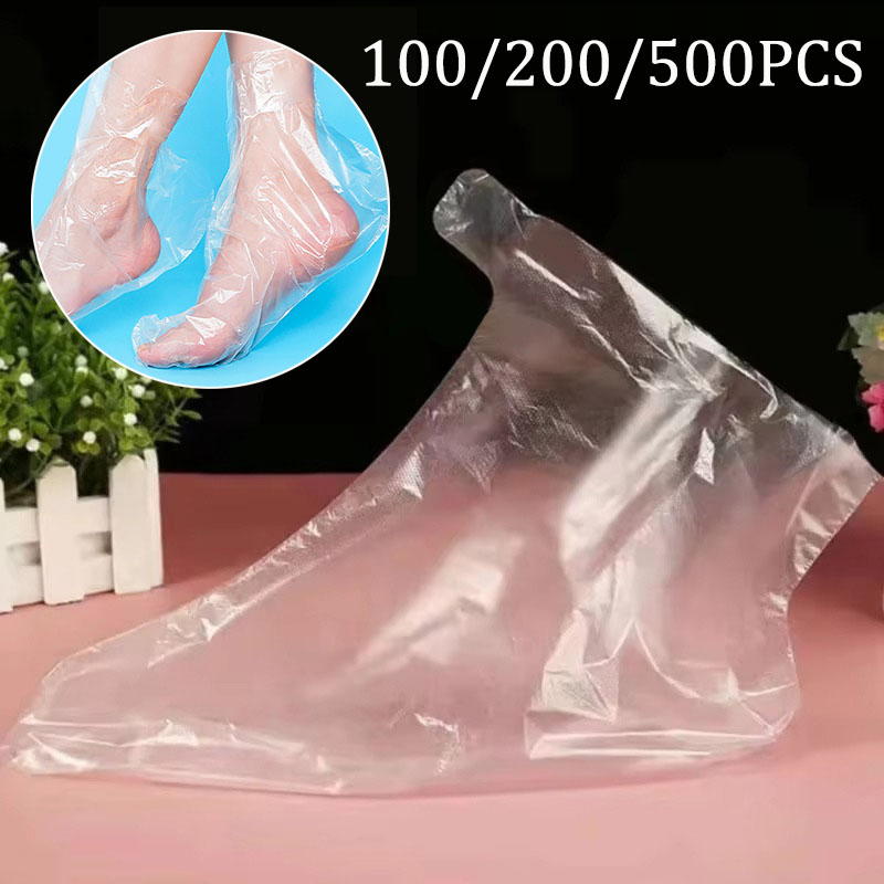 Tools Youtube - 100-500 Stück Einweg-Fußpflegesocken Transparente Fußbeutel PE-Fuß-SPA-Abdeckungen