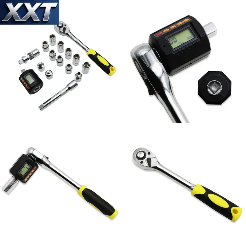 Socket Wrench - XXT SHAHE Multifunktionaler Schraubenschlüssel-Steckschlüsselsatz Digitaler Drehmomentmesser