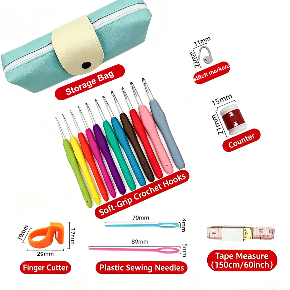 37-teiliges Häkelnadel-Set mit – Tool Set Bewertung und Preis